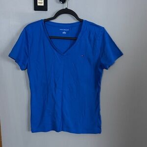Tommy Hilfiger Royal Blue V-Neck Short Sleeve Tee